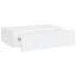 Estantes de pared con cajón 2 uds MDF blanco 40x23,5x10