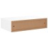 Estantes de pared con cajón 2 uds MDF blanco 40x23,5x10