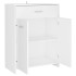 Armario de baño madera contrachapada blanco 60x33x80