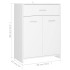 Armario de baño madera contrachapada blanco 60x33x80