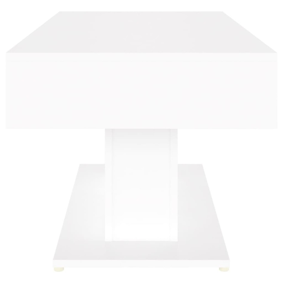 Mesa de centro madera contrachapada blanco 96x50x45