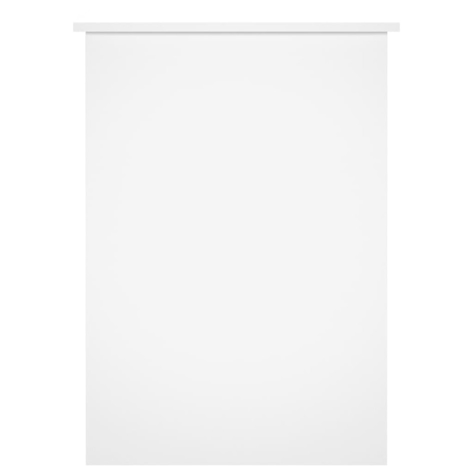 Escritorio de madera contrachapada blanco 100x55x75