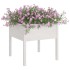Jardineras 2 uds madera maciza de pino blanco 70x70x70