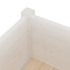 Jardineras 2 uds madera maciza de pino blanco 70x70x70