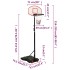 Canasta de baloncesto polietileno blanco 216-250