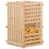 Caja para patatas madera maciza de pino 50x50x80