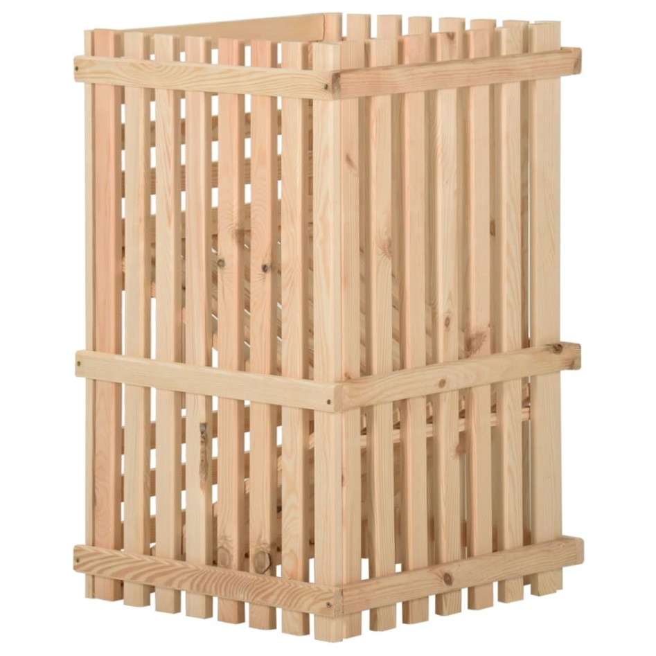 Caja para patatas madera maciza de pino 50x50x80