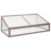 Invernadero madera de abeto gris 110x58,5x39 cm