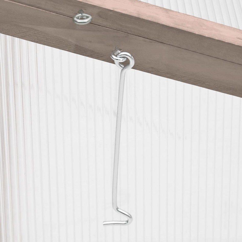 Invernadero madera de abeto gris 110x58,5x39