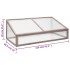 Invernadero madera de abeto gris 110x58,5x39