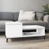 Mesa de centro madera contrachapada blanco 100x50x45