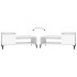 Mesa de centro madera contrachapada blanco 100x50x45