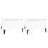 Mesas auxiliares 2 uds contrachapada blanco brillo 50x46x35