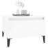 Mesas auxiliares 2 uds contrachapada blanco brillo 50x46x35