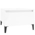 Mesas auxiliares 2 uds contrachapada blanco brillo 50x46x35