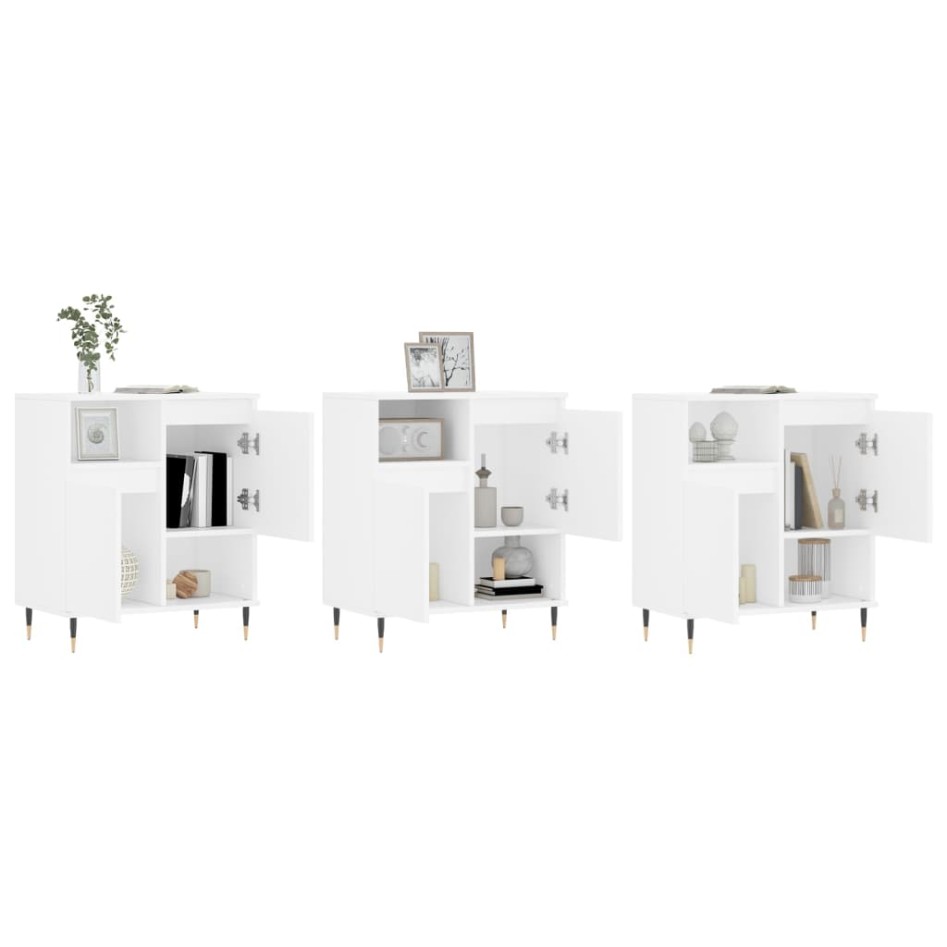 Aparadores 3 uds madera de ingeniería