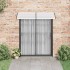 Marquesina para puerta PC negro y transparente 200x75