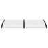 Marquesina para puerta PC negro y transparente 200x75