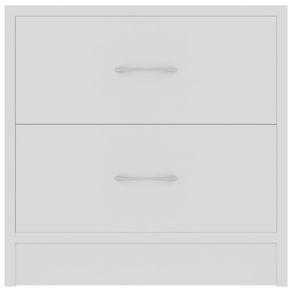 Mesita de noche madera contrachapada blanco 40x30x40