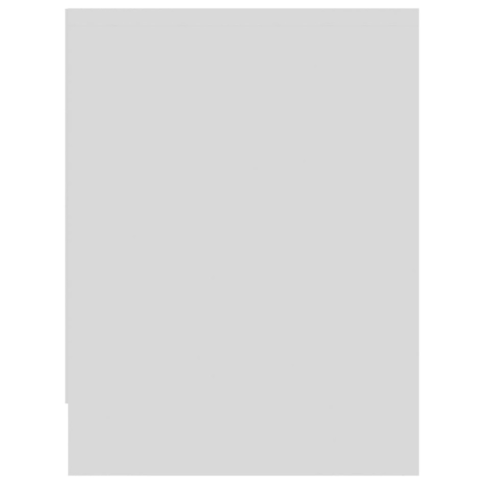 Mesita de noche madera contrachapada blanco 40x30x40