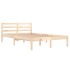 Estructura de cama sin colchón madera de pino maciza 120x200