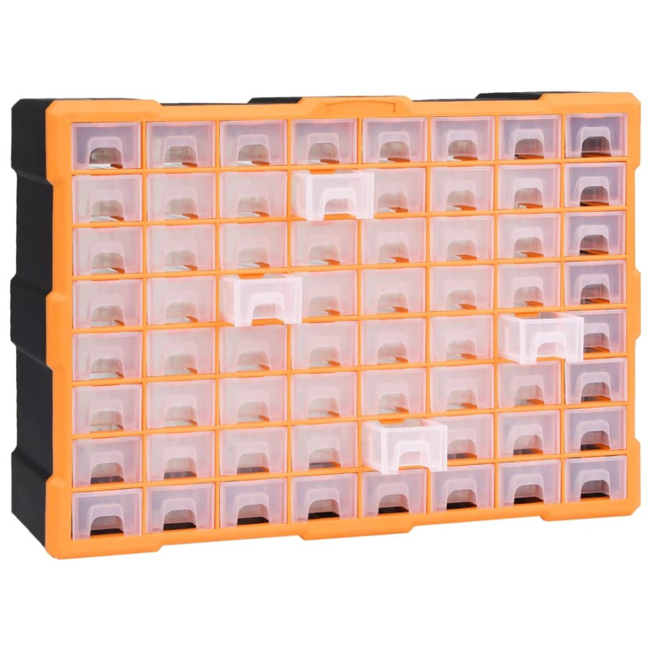 Organizador multicajones con 64 cajones 52x16x37,5