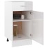 Armario inferior madera ingeniería blanco brillo 40x46x81,5