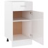 Armario inferior madera ingeniería blanco brillo 40x46x81,5