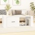 Mesa de centro madera contrachapada blanco 100x50,5x35