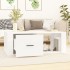 Mesa de centro madera contrachapada blanco 100x50,5x35