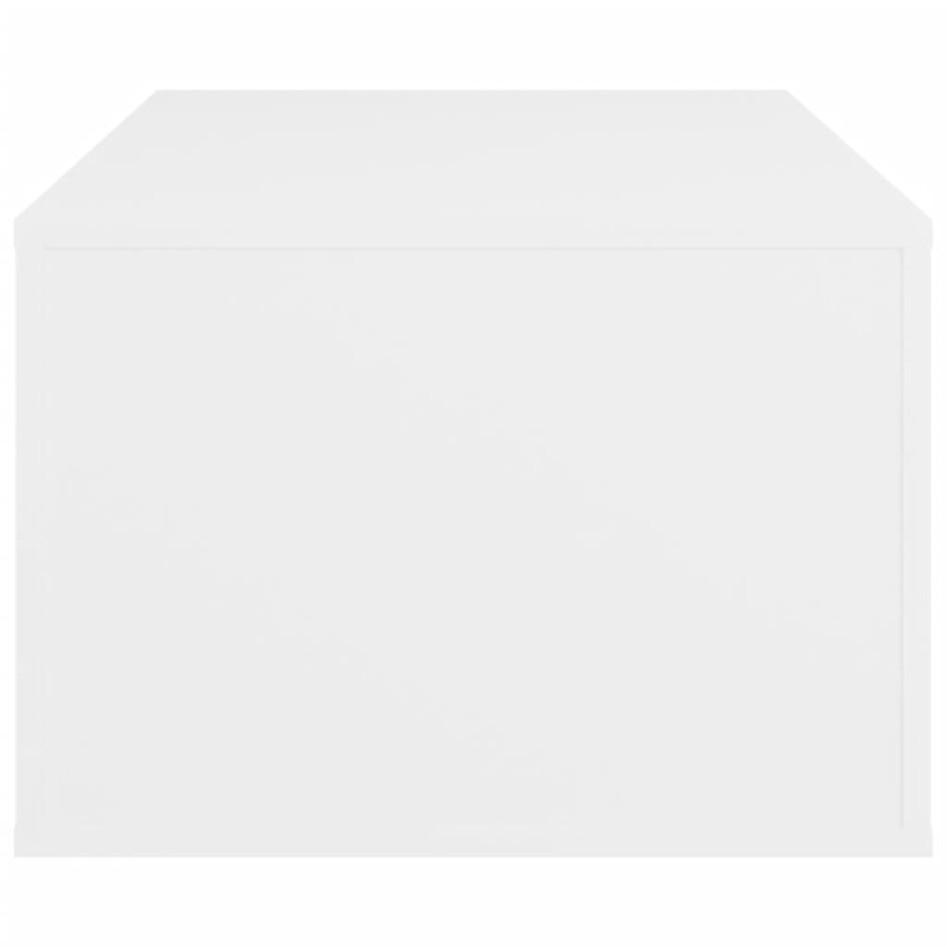 Mesa de centro madera contrachapada blanco 100x50,5x35