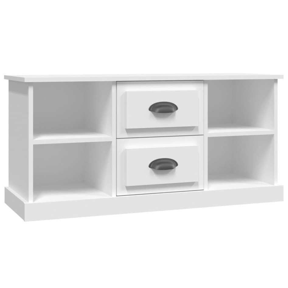 Mueble para TV madera contrachapada blanco 99,5x35,5x48