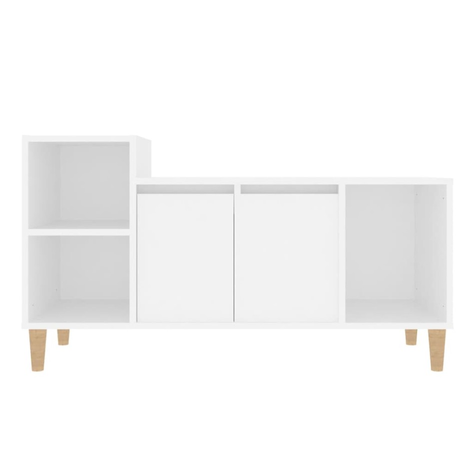 Mueble para TV madera contrachapada blanco 100x35x55
