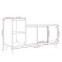 Mueble para TV madera contrachapada blanco 100x35x55