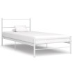 Estructura de cama sin colchón metal blanco 100x200 cm