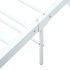 Estructura de cama sin colchón metal blanco 100x200