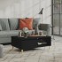 Mesa de centro madera contrachapada negro 90x60x35