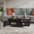Mesa de centro madera contrachapada negro 90x60x35