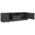 Mueble para TV madera contrachapada negro 140x35x40