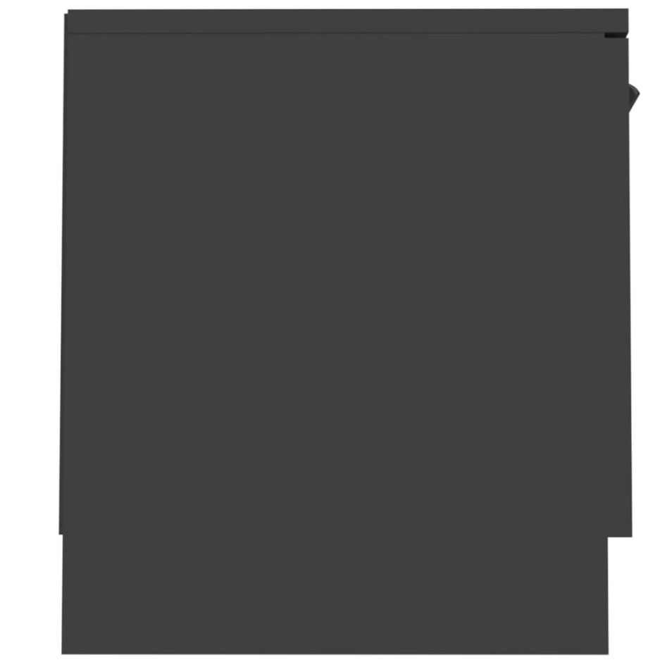 Mueble para TV madera contrachapada negro 140x35x40