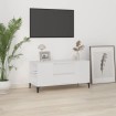 Mueble para TV madera contrachapada blanco 102x44,5x50 cm