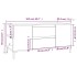 Mueble para TV madera contrachapada blanco 102x44,5x50