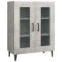 Aparador de madera de ingeniería gris hormigón 69,5x34x90