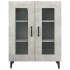 Aparador de madera de ingeniería gris hormigón 69,5x34x90