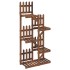 Soporte para flores madera maciza de abeto 60x25x130
