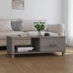 Mesa de centro HAMAR madera maciza pino gris claro 100x55x35 cm
