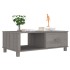 Mesa de centro HAMAR madera maciza pino gris claro 100x55x35
