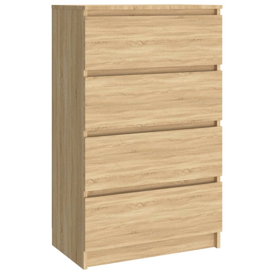 Aparador madera contrachapada color roble Sonoma 60x35x98,5