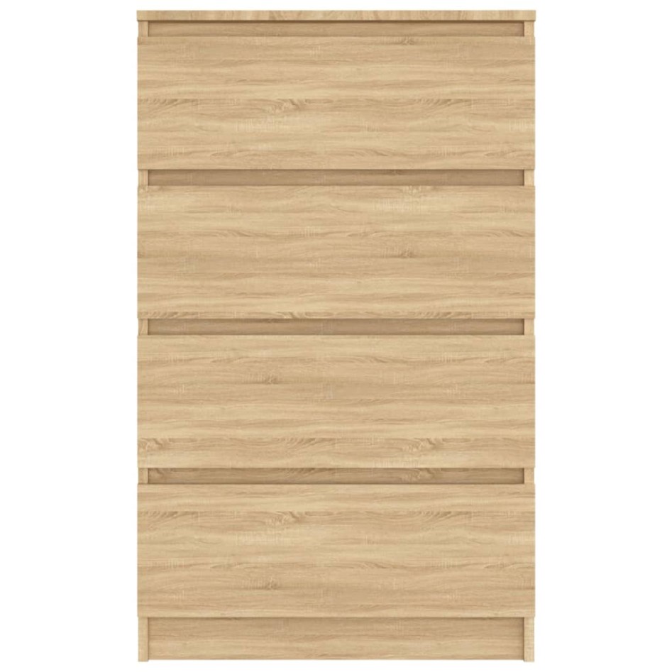 Aparador madera contrachapada color roble Sonoma 60x35x98,5