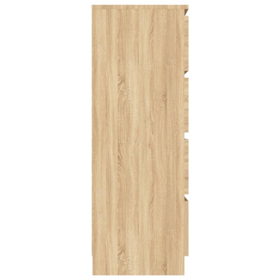 Aparador madera contrachapada color roble Sonoma 60x35x98,5